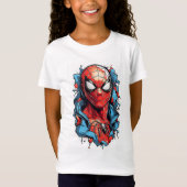 Web Hero Burst – Strips stijl T-shirt (Voorkant)
