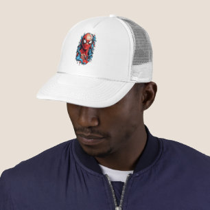 Web Hero Burst – Strips stijl Trucker Pet