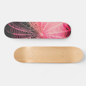 Web Hot-roze Black Creepy Spooky Spider Persoonlijk Skateboard (Horizontaal)