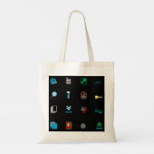 Web Icons Canvas tas (Achterkant)