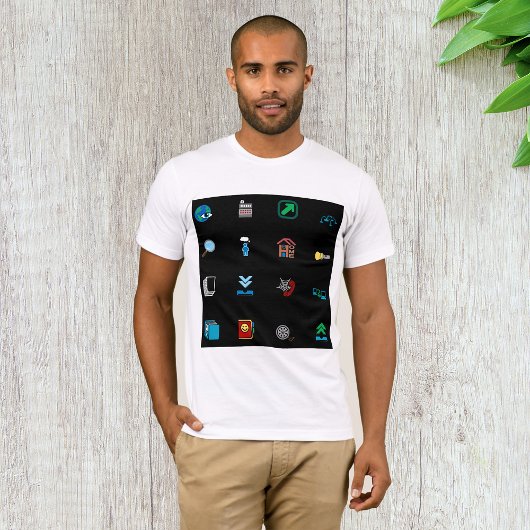 Web Icons Mannen T-shirt