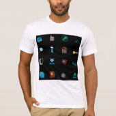 Web Icons Mannen T-shirt (Voorkant)