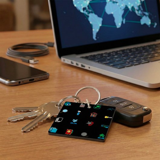 Web Icons Sleutelhanger