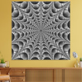 Web in zwart-wit canvas afdruk (Insitu (Woonkamer))