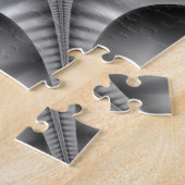 Web in zwart-wit legpuzzel (Zijkant)