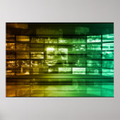 Web Information Technology Art van de toekomst Poster (Voorkant)