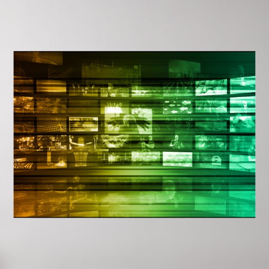 Web Information Technology Art van de toekomst Poster (Voorkant)