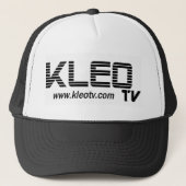 Web KLEO TV White logo Trucker Pet (Voorkant)