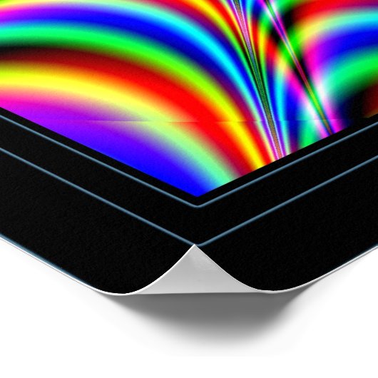 Web Kleurenspin verblinden Poster (Hoek)