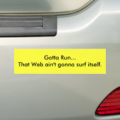 Web Life Bumpersticker (Op auto)