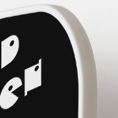 Web met gehakt halloween Spooky Gothic Skull Spide Pickleball Paddle (Links Detail)