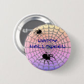 Web met spinnenwebben ronde button 5,7 cm (Voorkant /achterkant)