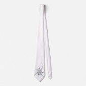 Web Necktie van Black and White Spider Stropdas (Voorkant)
