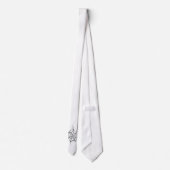 Web Necktie van Black and White Spider Stropdas (Achterkant)