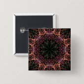 Web of Color Kaleidoscope Button (Voorkant /achterkant)