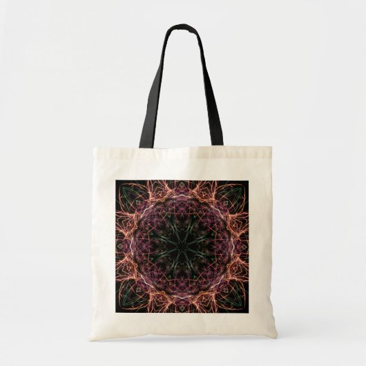 Web of Color Kaleidoscope Canvas tas (Voorkant)