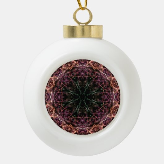 Web of Color Kaleidoscope Ornament (Voorkant)