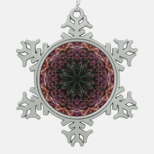 Web of Color Kaleidoscope Ornament (Voorkant)