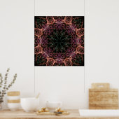 Web of Color Kaleidoscope Poster (Keuken)