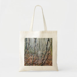 Web of European Garden Spider Canvas tas