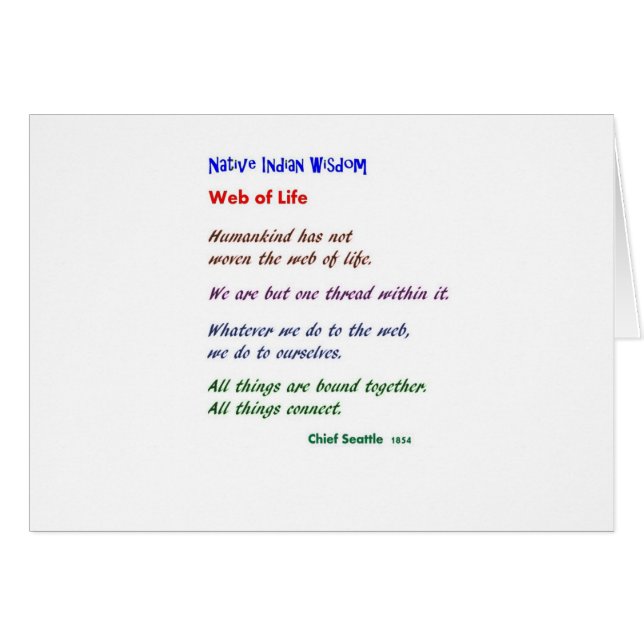 Web of Life : Native American Wisdom (Voorkant Horizontaal)