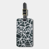 Web of Mystery: Delicate Trap - White Spider Bagagelabel (Voorkant verticaal)