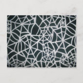 Web of Mystery: Delicate Trap - White Spider Briefkaart (Voorkant)