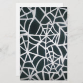 Web of Mystery: Delicate Trap - White Spider Briefpapier (Voorkant / Achterkant)