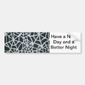 Web of Mystery: Delicate Trap - White Spider Bumpersticker (Voorkant)