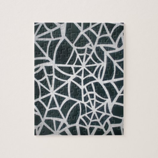 Web of Mystery: Delicate Trap - White Spider Legpuzzel (Verticaal)