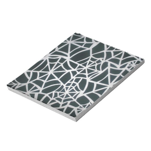 Web of Mystery: Delicate Trap - White Spider Notitieblok (Linkerzijde)