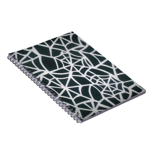 Web of Mystery: Delicate Trap - White Spider Notitieboek (Rechterzijde)