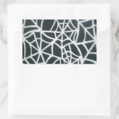 Web of Mystery: Delicate Trap - White Spider Rechthoekige Sticker (Tas)