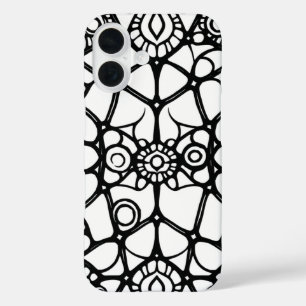 Web of Wonder: een betoverende doedel iPhone 16 Hoesje