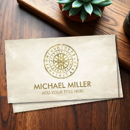 Web of Wyrd and Runic Alphabet Visitekaartje