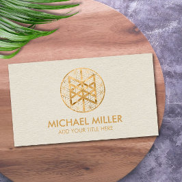 Web of Wyrd in flower of life Visitekaartje