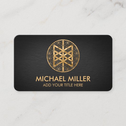 Web of Wyrd in flower of life Visitekaartje (Voorkant)