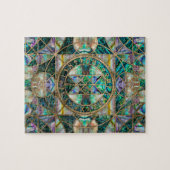 Web of Wyrd The Matrix of Fate-Abalone Shell Legpuzzel (Horizontaal)