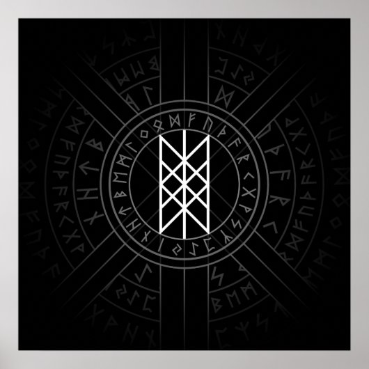 Web of Wyrd The Matrix of Fate - Black and White Poster (Voorkant)