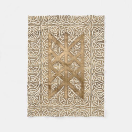 Web of Wyrd The Matrix of Fate -  Gold Fleece Deken (Voorkant)