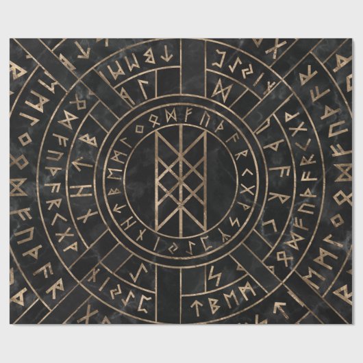 Web of Wyrd The Matrix of Fate - Marble and gold Cadeaupapier (Vlak)