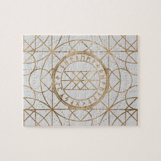 Web of Wyrd The Matrix of Fate - Pastel Gold Legpuzzel (Horizontaal)
