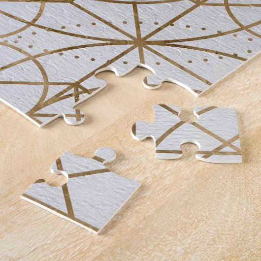 Web of Wyrd The Matrix of Fate - Pastel Gold Legpuzzel (Zijkant)