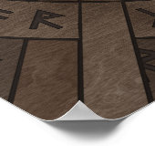 Web of Wyrd The Matrix of Fate- Wooden Texture Poster (Hoek)