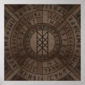 Web of Wyrd The Matrix of Fate- Wooden Texture Poster (Voorkant)