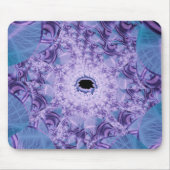Web | Paarse en blauwe fractale kunst Muismat (Voorkant)