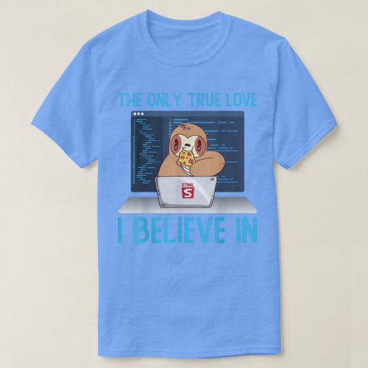 Web Programmer Software Developer Pizza Lover Slot T-shirt (Design voorkant)