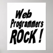 Web Programmers Rock! Poster afdrukken (Voorkant)
