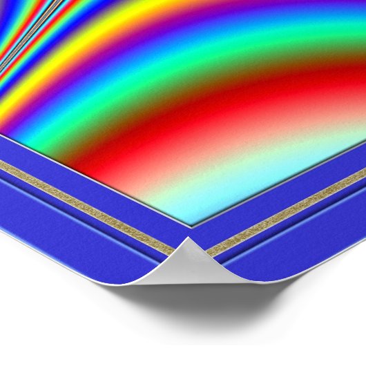 Web Pulserende kleuren Poster (Hoek)