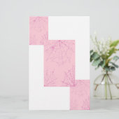 Web Roze pastel spider Briefpapier (Staand voorkant)